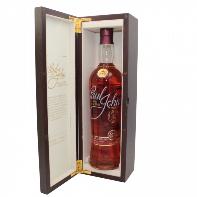 Paul John Single Cask Unpeated, Cask: 6929 Vol.: 57,7% 700ml