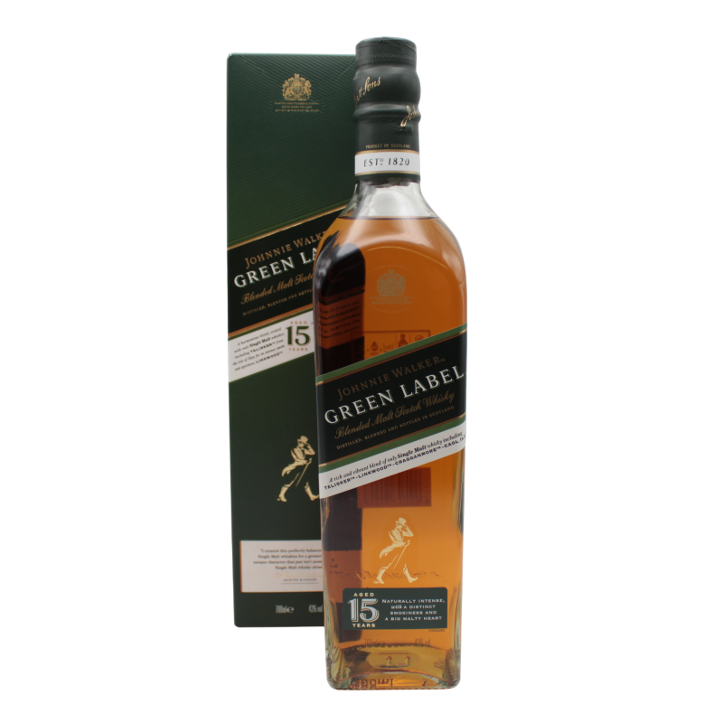 John­nie Wal­ker Green Label, Blen­ded Scotch Whisky Vol.: 43% 700ml
